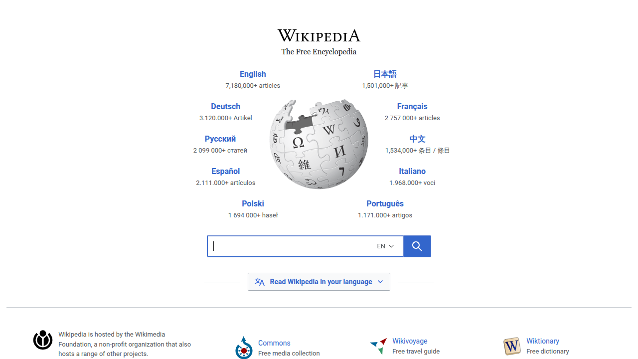 Access a vast collection of free knowledge on Wikipedia.