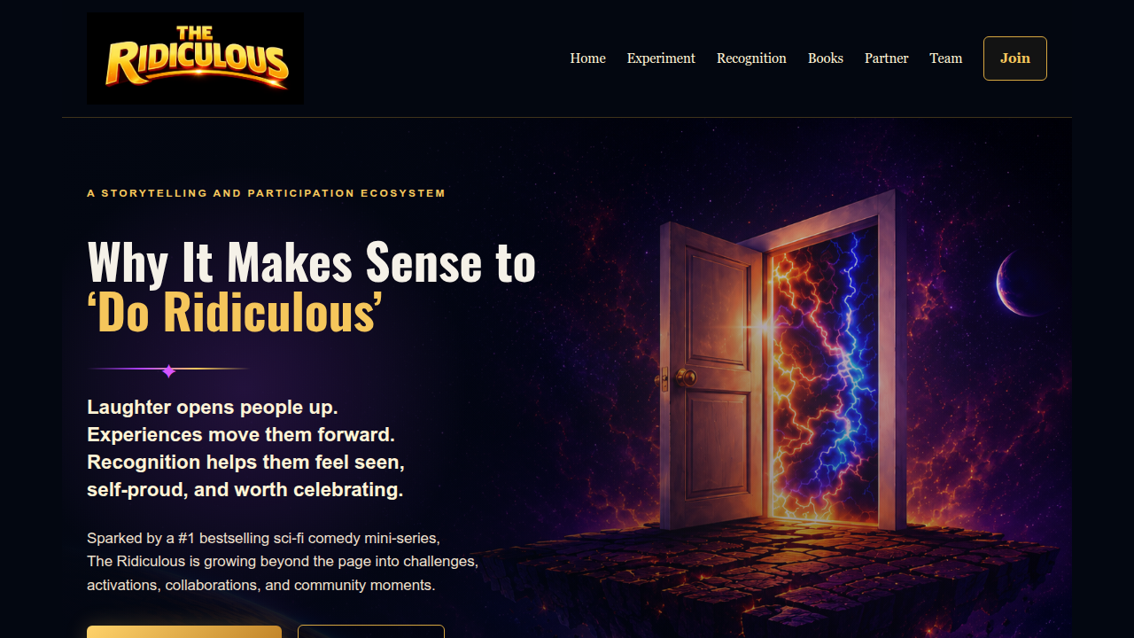 Discover the absurd sci-fi comedy universe at Doridiculous, a source for unique entertainment.