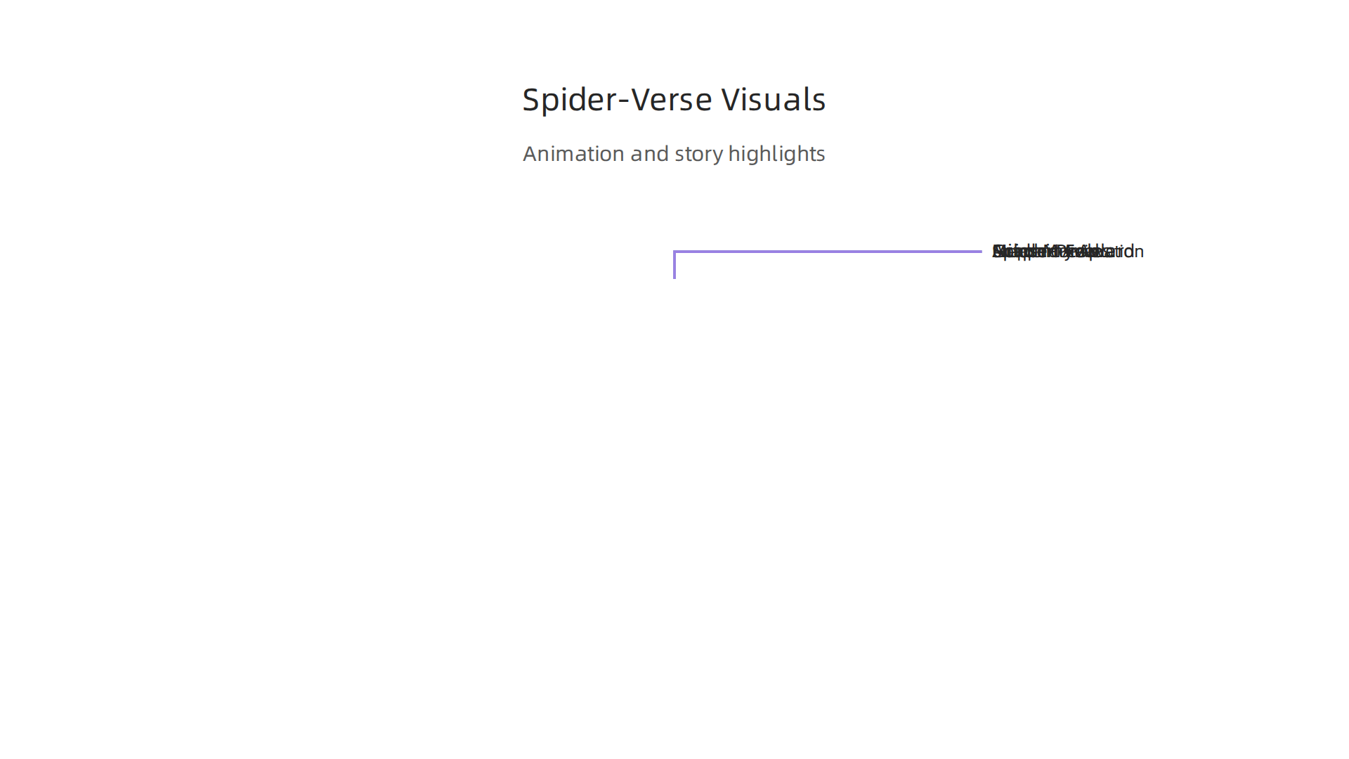 An infographic detailing the innovative animation techniques and story elements that made Spider-Man: Into the Spider-Verse a visual masterpiece.