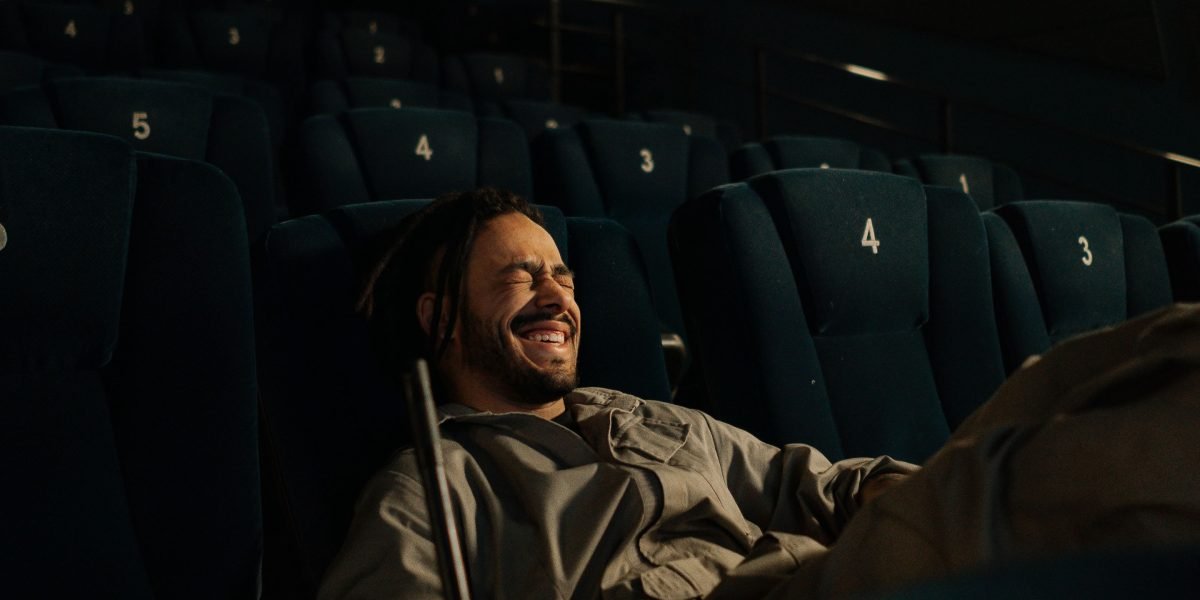 A joyful family enjoying a movie together, perfectly capturing the essence of a successful, family-friendly movie night.